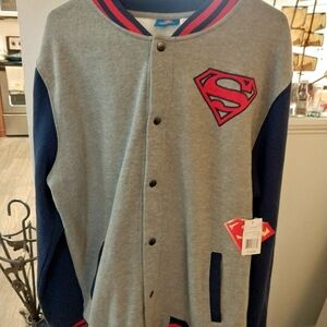 Vintage 2013 -DC Comics- Gray and Blue Superman Jacket
